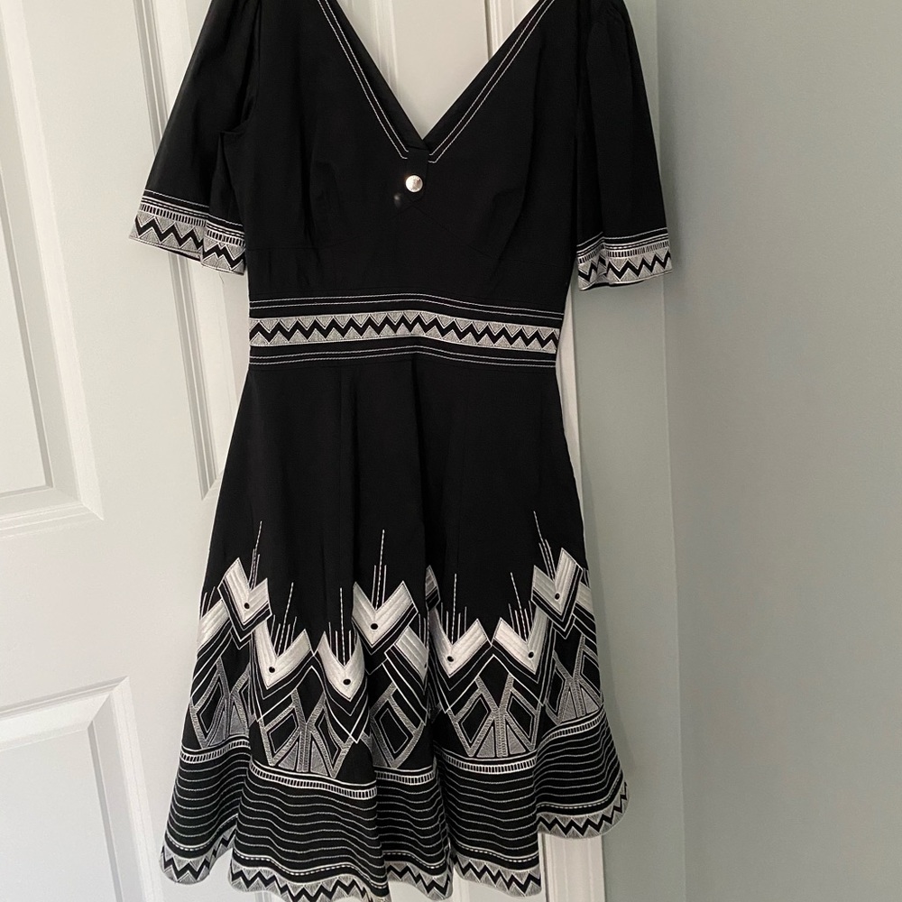 Karen Millen Fitted Cocktail Embroider Dress